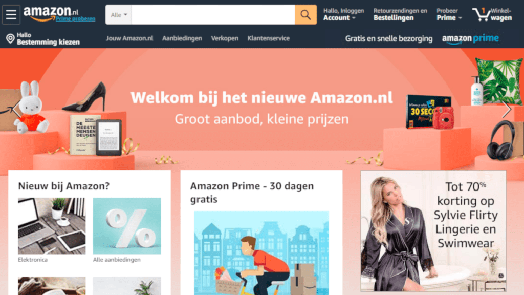 Attent ik ben slaperig Tegenhanger Amazon Launched Online Store in Netherland With Millions Of Products -  Ecommerce Guru