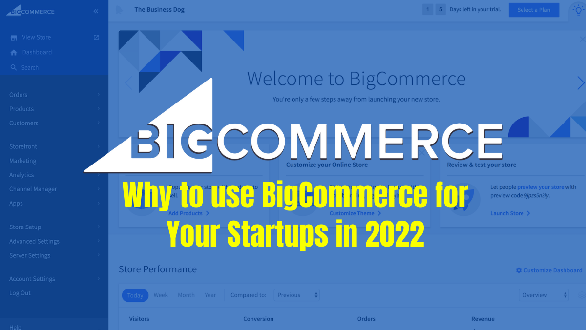 Why to use BigCommerce for Your Stratups in 2022